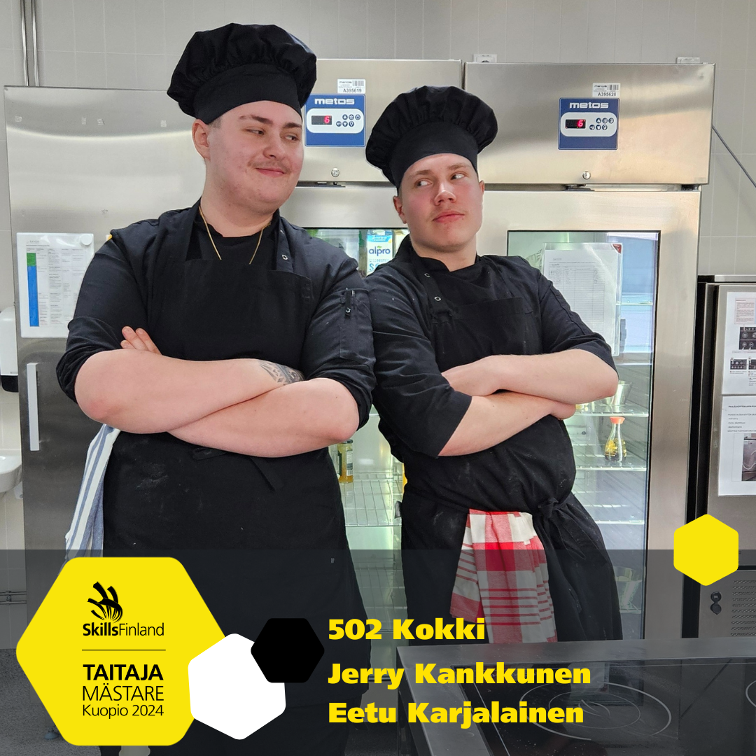 Taitaja-finalistit Jerry ja Eetu.